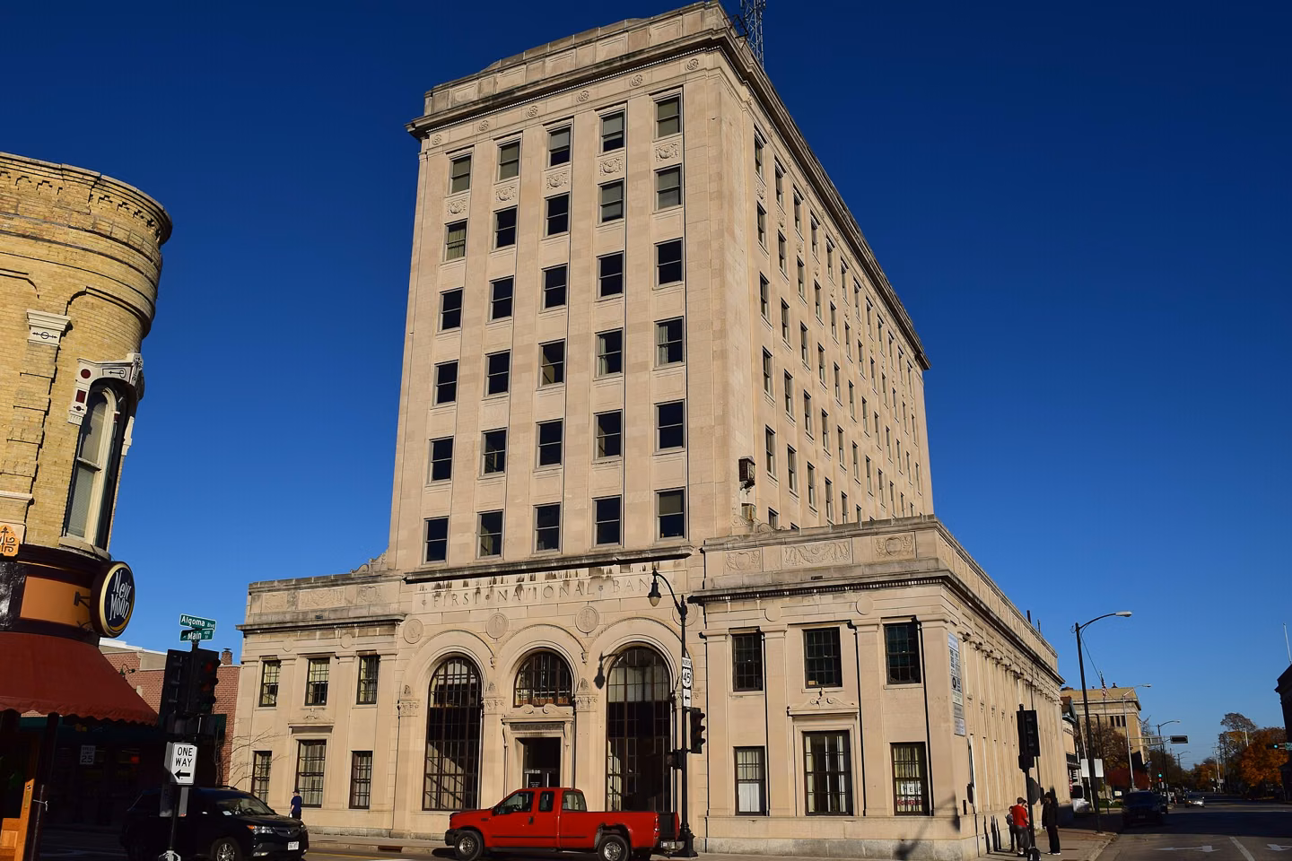 First National Bank building, Oshkosh.
